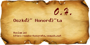 Oszkó Honoráta névjegykártya